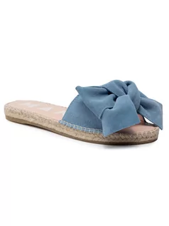 Espadryle damskie - Manebi Espadryle Sandals With Bow M 3.0 J0 Niebieski - grafika 1