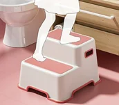 Wyposażenie pokoiku dziecięcego - Podest Podnóżek Dla Dzieci Dwustopniowy Antypoślizgowy Dziecięcy Schodki - miniaturka - grafika 1