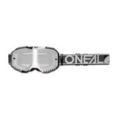 Gogle i okulary motocyklowe - Gogle Cross O'Neal B-10 Duplex Szary/Złamany Biały - miniaturka - grafika 1