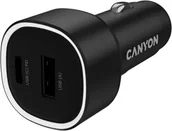 Ładowarki samochodowe - Ładowarka Canyon OnDrive 85 USB-A USB-C 83 W czarny - Auto ładowarka CNE-CCABR8AC 5291485019662 - miniaturka - grafika 1