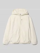 Swetry dla dziewczynek - Bluza rozpinana z kapturem i wpuszczanymi kieszeniami - miniaturka - grafika 1