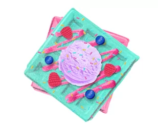 EPEE Slimy Fabryka Cukiernika Gofr zielono-różowy 094565 - Zabawki kreatywne - miniaturka - grafika 2
