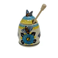 Pojemniki kuchenne - Ceramiczny pojemnik na miód Ceramika Bolesławiec - miniaturka - grafika 1