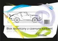 Podobrazia, bloki, papiery - Blok techniczny A4, 10 kartek, czarne kartki - miniaturka - grafika 1
