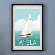 Obrazy i zdjęcia na płótnie - Plakat WISŁA - miniaturka - grafika 1