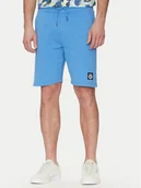 Spodenki męskie - Blend Szorty sportowe 20718064 Niebieski Regular Fit - miniaturka - grafika 1