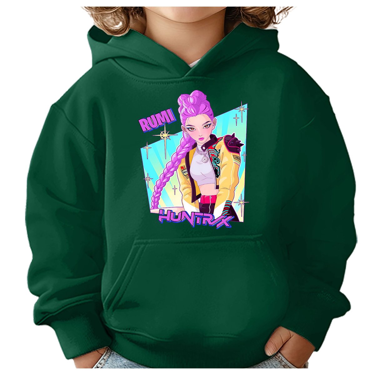BLUZA DZIECIĘCA HUNTRIX RUMI KPOP 134-140 Z KAPTUREM BAWEŁNIANA JAKOŚĆ