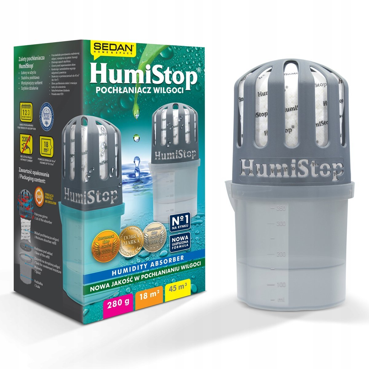 HUMISTOP > POCHŁANIACZ WILGOCI Z WKŁADEM