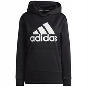 Bluzy damskie - Bluza damska adidas Aeroready Big Logo Hoodie czarna HD3906 XS - miniaturka - grafika 1