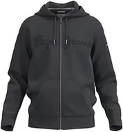 Bluzy męskie - Pepe Jeans Ryan Zip Bluza męska, Czarny (czarny wyblakły), S - miniaturka - grafika 1