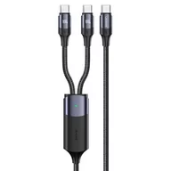 Kable USB - USAMS Kabel U71 2xUSB-C na USB-C 1,2m 100W PD Fast Charge czarny/black SJ551USB01 (US-SJ551) - miniaturka - grafika 1