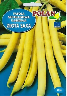 Fasola Zw. Karłowa Złota Saxa 50g Polan - Nasiona i cebule - miniaturka - grafika 1
