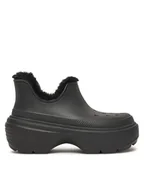 Śniegowce damskie - Crocs Śniegowce Stomp Lined Shorty Boot 210673 Czarny - miniaturka - grafika 1
