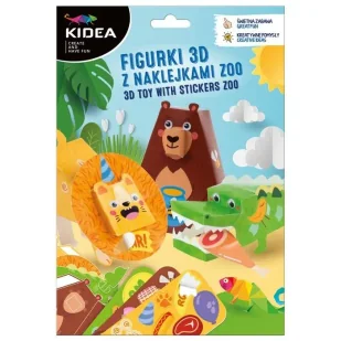 Figurki 3D z naklejkami Zoo Kidea Derform - Zabawki kreatywne - miniaturka - grafika 1