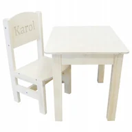 Zestawy mebli dla dzieci - STOLIK 37/50 + KRZESEŁKO NIEMOWLAK + GRAWER IMIĘ - miniaturka - grafika 1