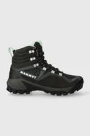 Buty trekkingowe damskie - Mammut buty Sapuen High GTX damskie kolor zielony - miniaturka - grafika 1