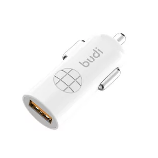 Budi - Ładowarka samochodowa USB, 18W, QC3.0 (Biały) - Ładowarki do telefonów - miniaturka - grafika 2