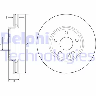 Delphi Tarcza hamulcowa BG4788C - Tarcze hamulcowe - miniaturka - grafika 1
