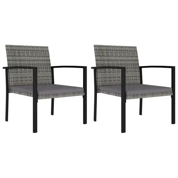 2x Krzesło Ogrodowe Stołek Komplet Krzeseł Na Taras Balkon Ogród Rattan