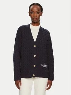 Tommy Hilfiger Kardigan WW0WW42143 Granatowy Relaxed Fit - Swetry damskie - miniaturka - grafika 1