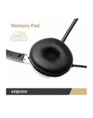 Słuchawki bluetooth - GEQUDIO 1-nauszny zestaw suchawkowy z gniazdem 2,5 mm - miniaturka - grafika 1