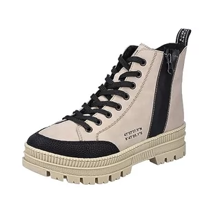 Rieker Damskie krótkie kozaki Z1804, beżowy, 36 EU - Kozaki damskie - miniaturka - grafika 1