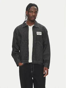 DC Kurtka jeansowa Pit Crew Jacket ADYJK03206 Czarny Boxy Fit - Kurtki męskie - miniaturka - grafika 1