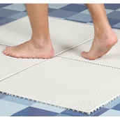 Wyposażenie miejsc publicznych - Płytki do mokrych pomieszczeń, 0,6 x 0,6 m, beżowe, opakowanie 10 Szt. - miniaturka - grafika 1