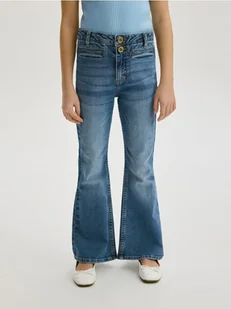 Reserved - Jeansy bootcut fit - niebieski - Spodnie i spodenki dla dziewczynek - miniaturka - grafika 1