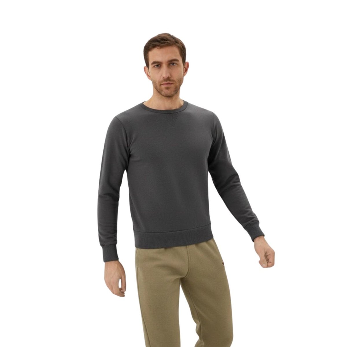 Bluza męski Hopenlife Sata bawełniany szara-S