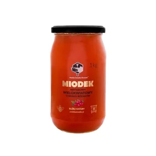 Miodek wielokwiatowy o smaku róży 1kg Pasieka Dziadka Brunona - Miód - miniaturka - grafika 1