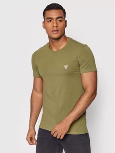 Koszulki męskie - GUESS T-Shirt Cn SS Core M1RI36 I3Z11 Zielony Slim Fit - grafika 1