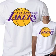 Koszulki męskie - T-Shirt KOSZULKA LOS ANGELES LAKERS PREZENT M 0476 - miniaturka - grafika 1