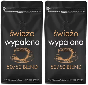 Kawa ziarnista 2kg ŚWIEŻO PALONA ARABICA ROBUSTA (2x1kg) Do ekspresu - Kawa - miniaturka - grafika 1