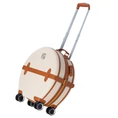 Walizki - Walizka duża podróżna kółka bagaż exclusive 20" - biała Semi Line - miniaturka - grafika 1