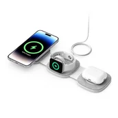 Ładowarki do telefonów - ŁADOWARKA INDUKCYJNA BEZPRZEWODOWA 3W1 APPLE iWatch iPhone AirPods MAGSAFE - miniaturka - grafika 1