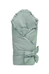 Sensillo, Muślinowy Dwustronny Rożek, Mata, Kołderka, 75X75Cm, Khaki - Rożki i beciki - miniaturka - grafika 1