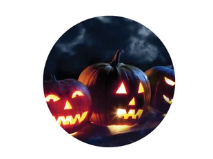 Dekoracyjny opłatek tortowy Halloween - 20 cm - Halloween - miniaturka - grafika 1