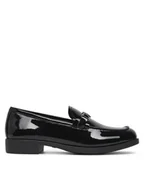 Półbuty damskie - LOVE MOSCHINO Loafersy JA10012G1MIH000B Czarny - miniaturka - grafika 1