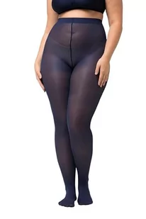 Ulla Popken Rajstopy damskie, granatowy, 60-62 - Rajstopy - miniaturka - grafika 1