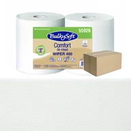 Meble i wyposażenie gabinetów medycznych - Czyściwo papierowe ekonomiczne długie 400m 2 warstwy Bulkysoft Comfort de-inked 6 rolek - miniaturka - grafika 1
