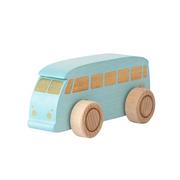 Zabawki zręcznościowe - Drewniane autko bus - miętowy, Tarnawa Toys - miniaturka - grafika 1