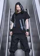 Koszule damskie - CAUTION t-shirt czarno-szary - miniaturka - grafika 1