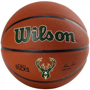 Wilson Wilson Koszykówka, model zespołu Alliance, BUCKY MILWAUKEE, wewnątrz/na zewnątrz, mieszanka skóry, rozmiar: 7 WTB3100IDMIL - Sport OUTLET - miniaturka - grafika 1
