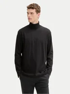 Bluzy męskie - Tom Tailor Golf 1043993 Czarny Regular Fit - miniaturka - grafika 1