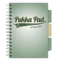 Zeszyty szkolne - Kołozeszyt Pukka Pad A5 Project Book Sage kratka - miniaturka - grafika 1