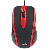Myszki - Havit MS753 czarno-czerwona - miniaturka - grafika 1