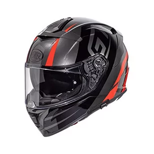 Pierwszy kask DEVIL GT 17,szary/czarny/czerwony,XL - Kaski motocyklowe - miniaturka - grafika 1