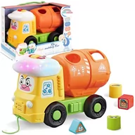 Zabawki zręcznościowe - AUTO SORTER SAMOCHÓD CIĘŻAROWY INTERAKTYWNA WYWROTKA  Z KLOCKAMI DŹWIĘKI - miniaturka - grafika 1