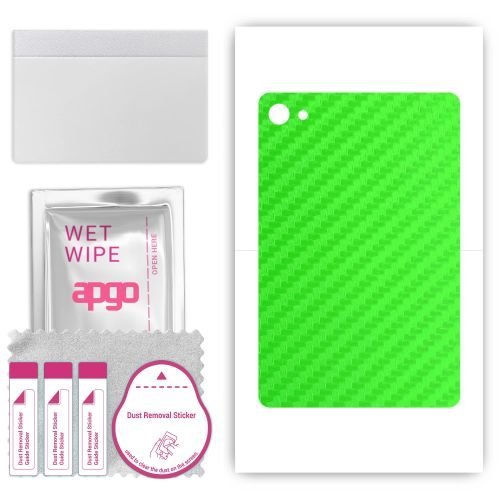 folia naklejka skórka strukturalna na TYŁ do Teclast P40 HD - Carbon Zielony - apgo SKINS